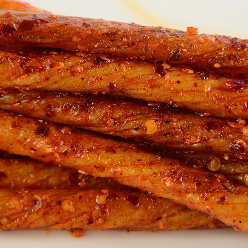 四川鸡味小吃零食麻辣豆制品辣条110g棒棒特产面筋制品