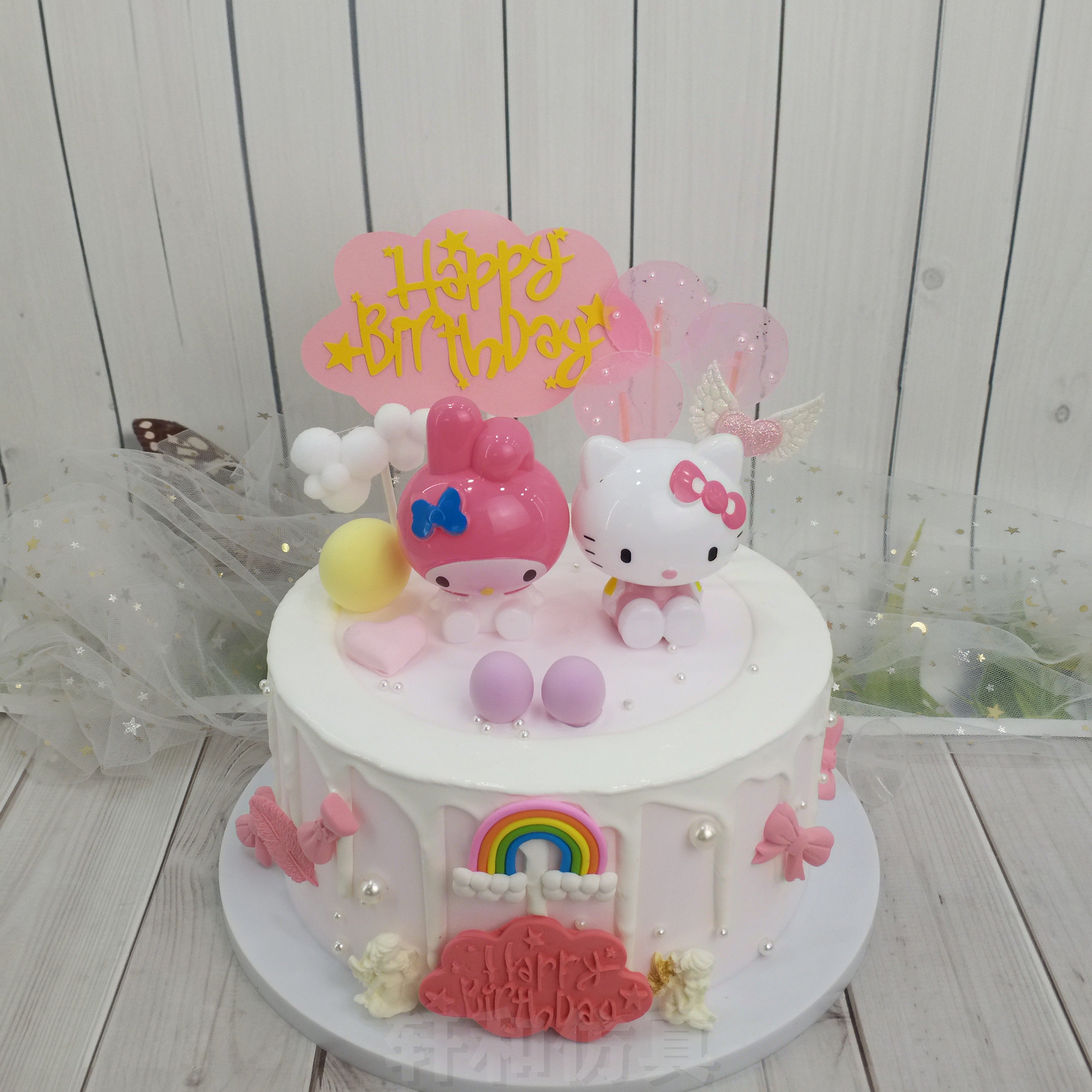 蛋糕网红卡通模型新款独角兽恐龙小猪皮卡丘小鹿仿真水果