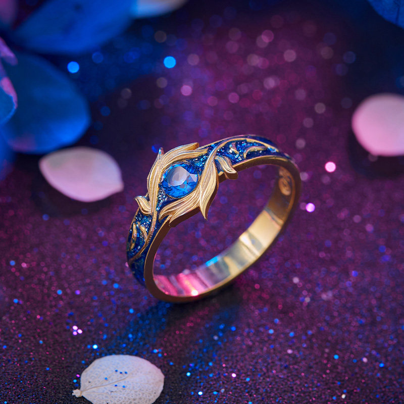 斗罗大陆戒指幸运石官方正版动漫周边唐三小舞订婚情侣对戒饰品