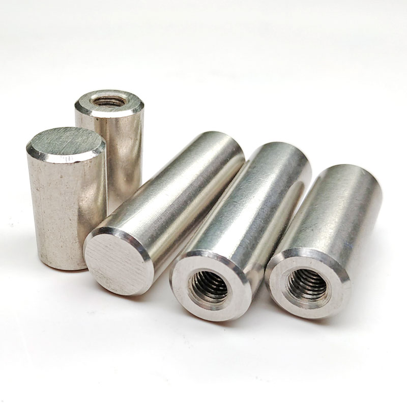 m5m6m8m10m12mm不锈钢螺纹圆柱销内销子销钉带孔定位销