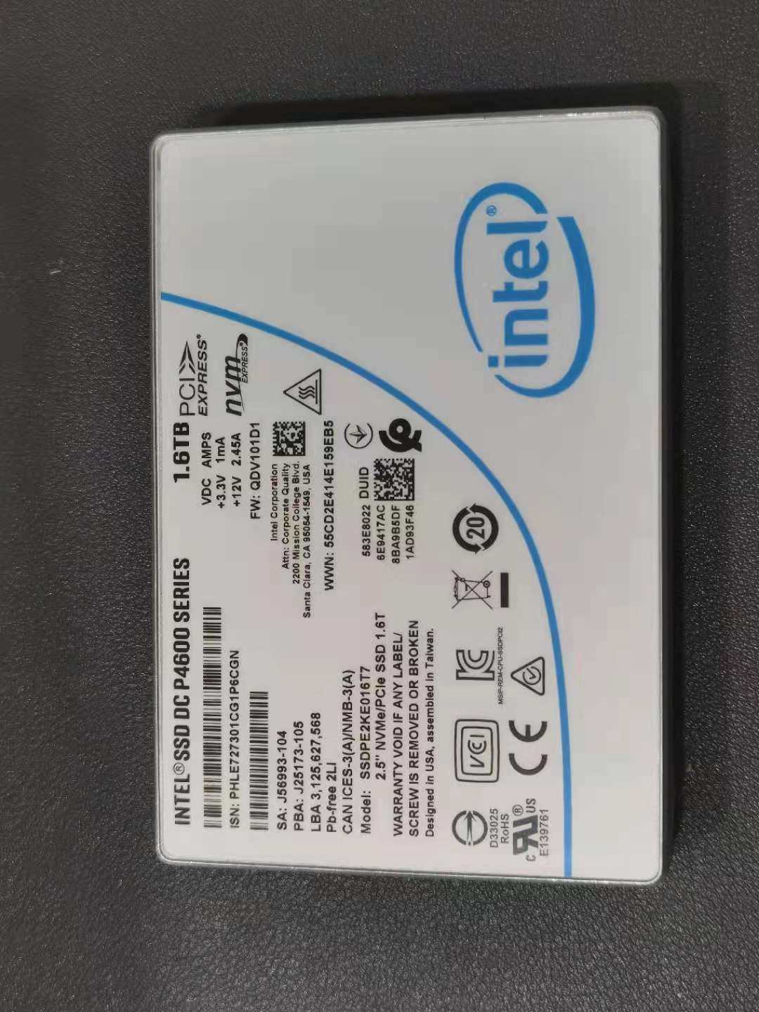 intel英特尔p46001.6tu2nvme企业级服务器台式机固态固态硬盘