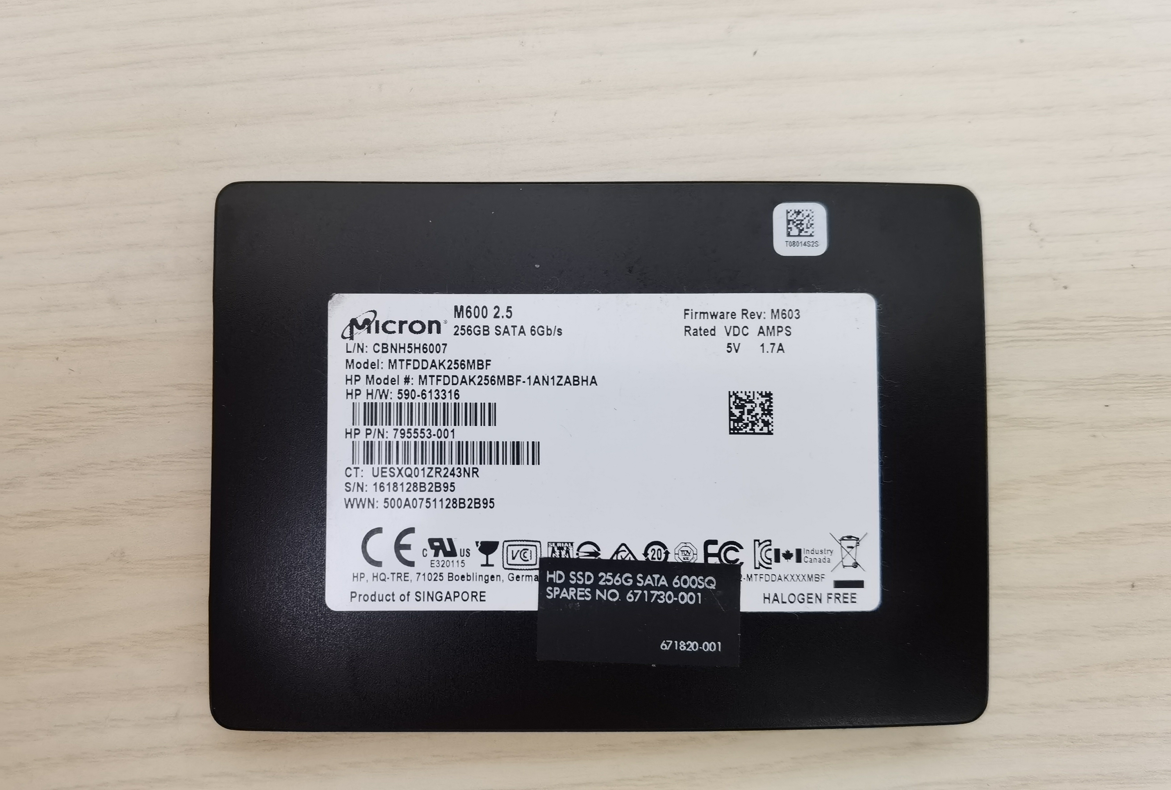 crucial镁光m600128g256gsata固态硬盘ssd25寸固态硬盘