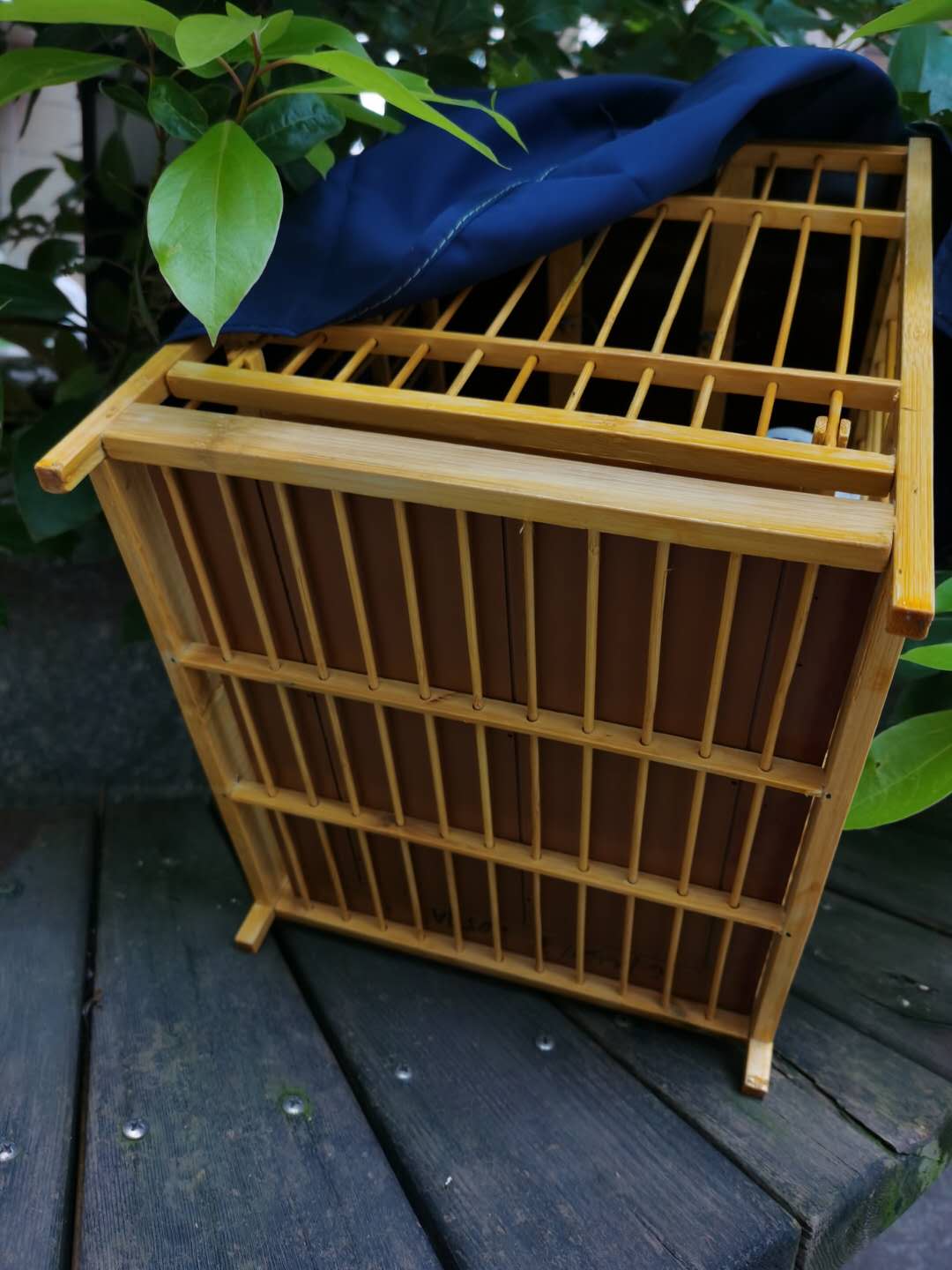 包邮鸟笼子木竹金属洗澡画眉八哥鹩哥相思鸟方笼鸟窝全套竹笼子