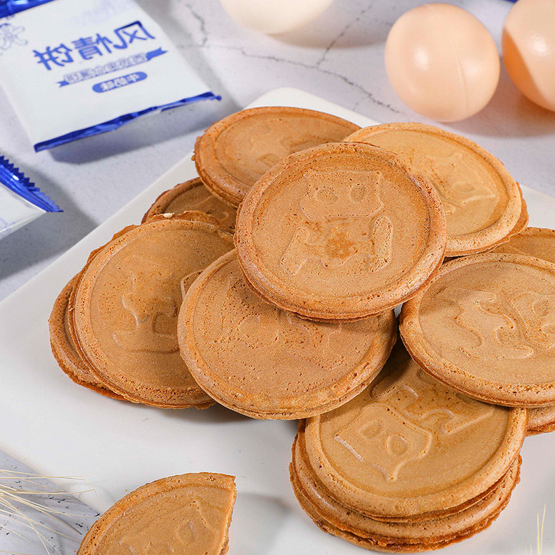 旺旺风情饼牛奶巧克力夹心饼干办公室零食小吃 休闲食品55g*6