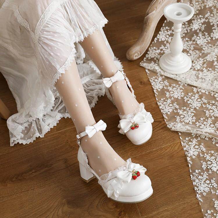 包头凉鞋女夏大学生仙女洛丽塔鞋子高跟鞋夏天裙子时装凉鞋