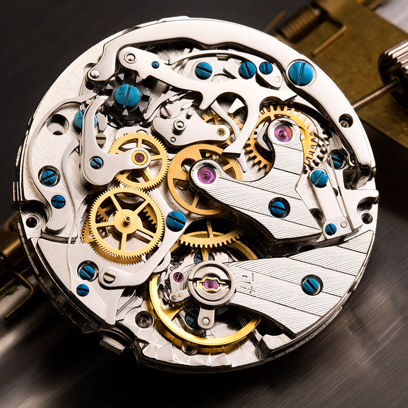 衔尾蛇aidophedo计时码表st1908月相日历机械表男表国产腕表