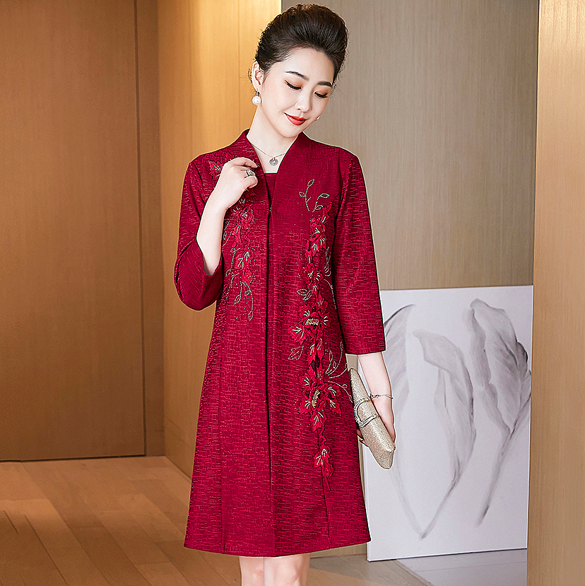 婚礼妈妈结婚结婚礼礼服喜婆婆婚宴套装两件件套中老年女装