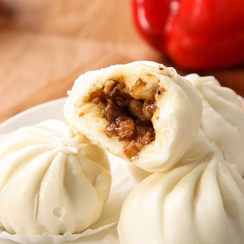 金城蜜汁叉烧烧包广东早茶港式点心速冻早餐包点