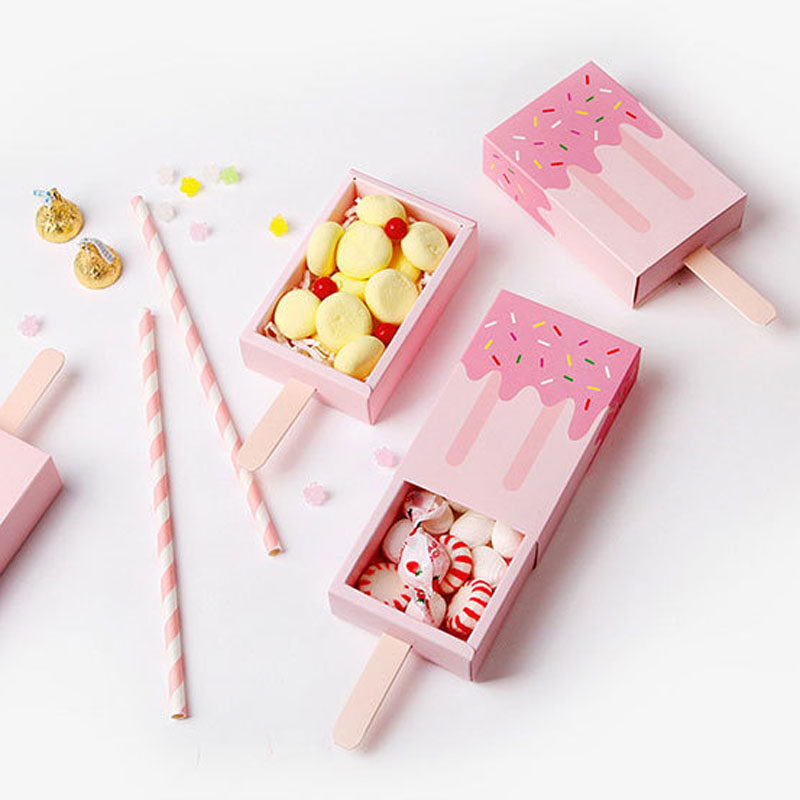 创意冰淇淋糖果纸盒礼品礼品包装包装盒儿童生日聚会糖盒
