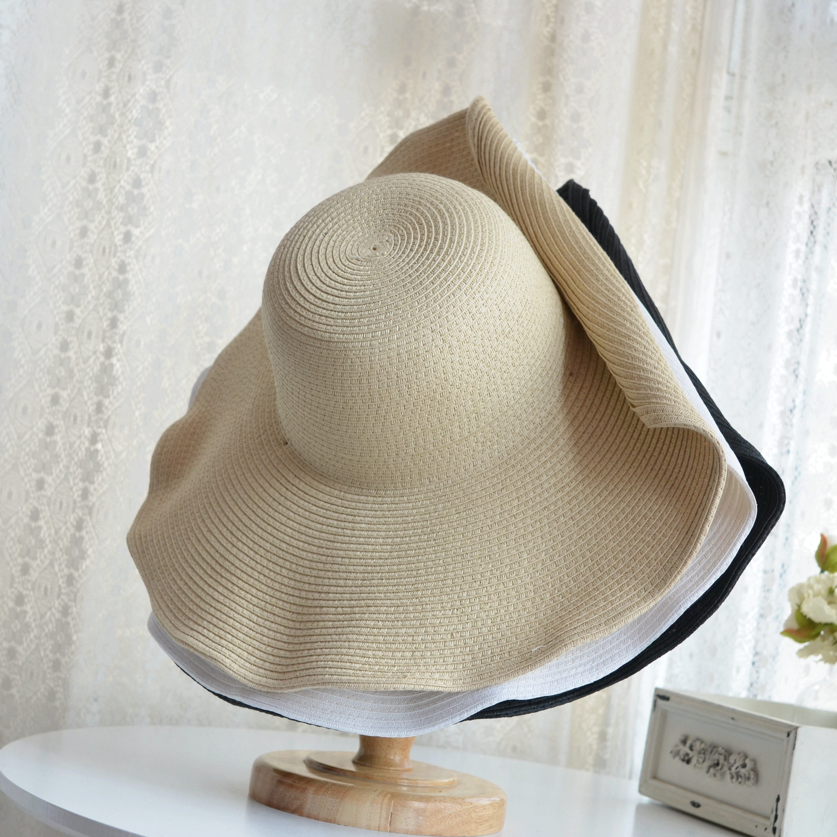 大檐夏天沙滩度假草帽女帽帽子遮阳帽凉帽时尚帽子