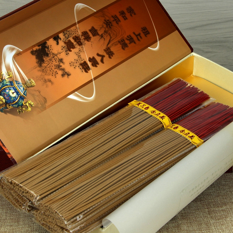 美真香百年老山野生檀木香天然檀香竹签香高香原木檀香礼佛贡香