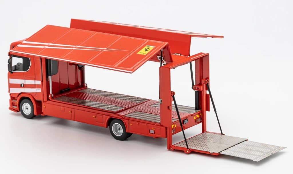 gcd斯堪尼亚s730红色货柜车运输车金属汽模型车模