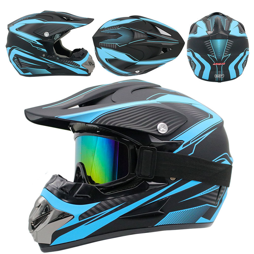 跨境摩托车越野盔男全覆四季山地自行车全盔沙滩电动车头盔