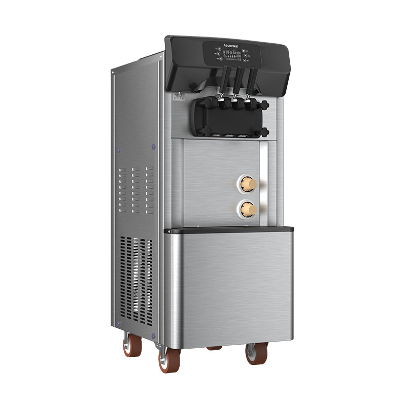 lecon乐创冰淇淋机商用雪糕机立式小型台式全自动甜筒商用冰淇淋