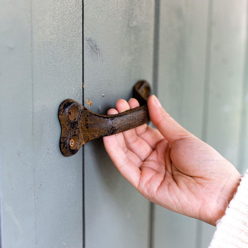 掬涵复古铸铁门把手拉手门拉把手美式古典花园壁饰