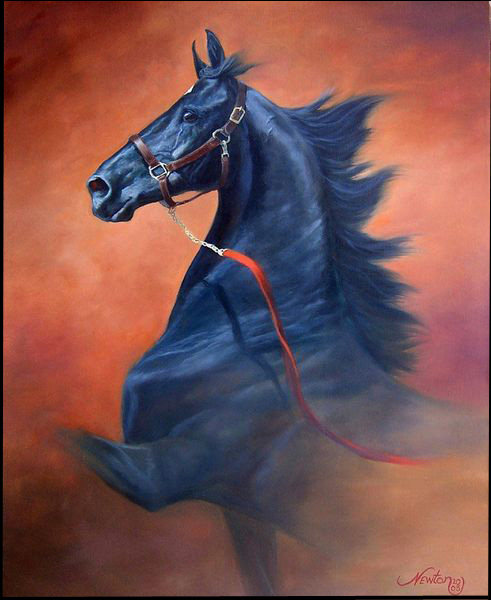 苏绣diy套件初学油画黑马满绣大尺寸画心店主苏绣