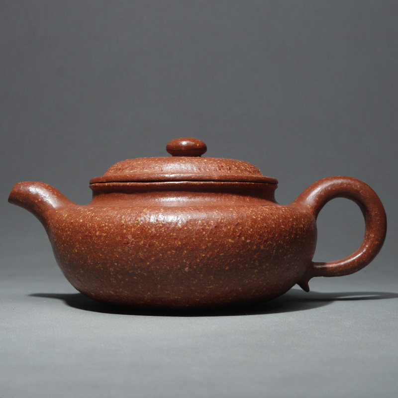 宜兴宜兴紫砂紫砂壶纯全手工粗砂原矿红降坡泥家用茶壶