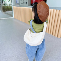 Childrens single shoulder bag male and female Han Fan Han Van Walk Show Handbag baby Mini diagonal satchel canvas bag Accessories Bag
