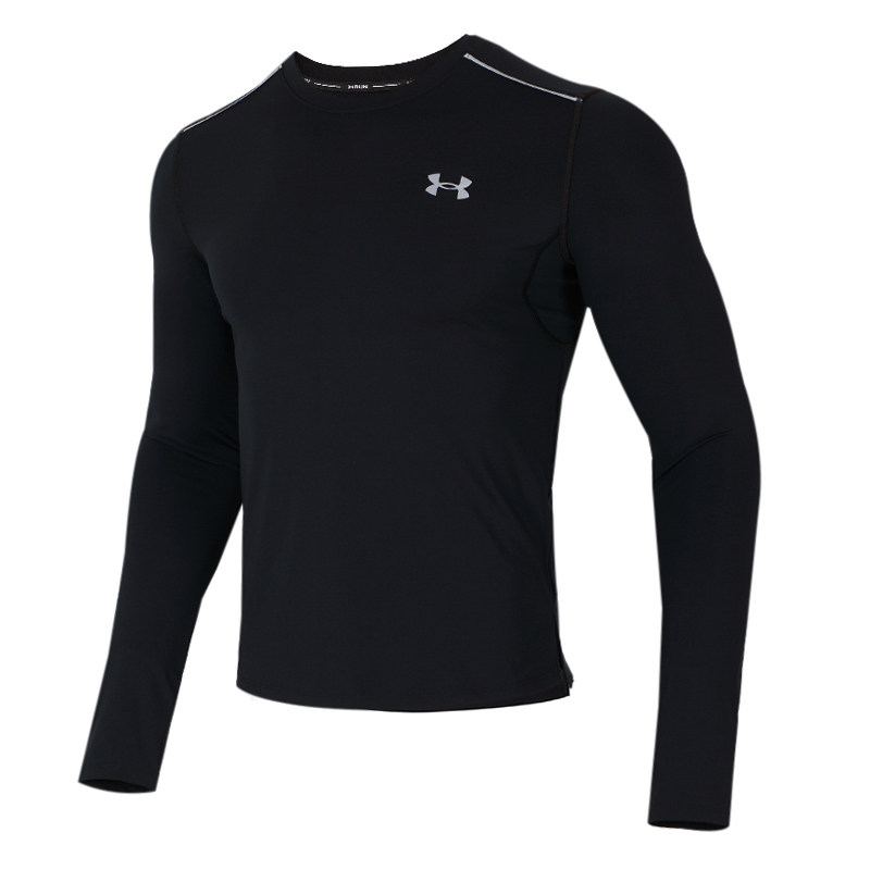 安德玛长袖t恤男装2021秋冬新款官方ua运动服跑步训练上衣1356148