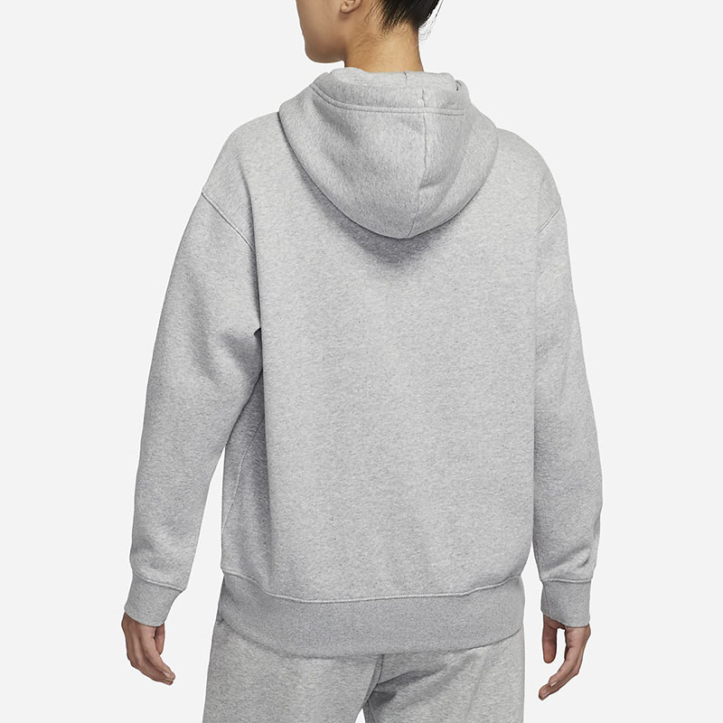 nike耐克灰色卫衣女款2022春季新款宽松针织运动卫衣