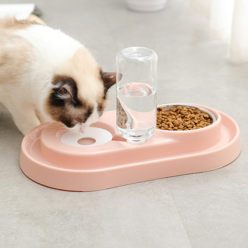 猫碗双喝水猫食盆宠物泰迪泰迪狗狗狗猫咪自动饮水碗
