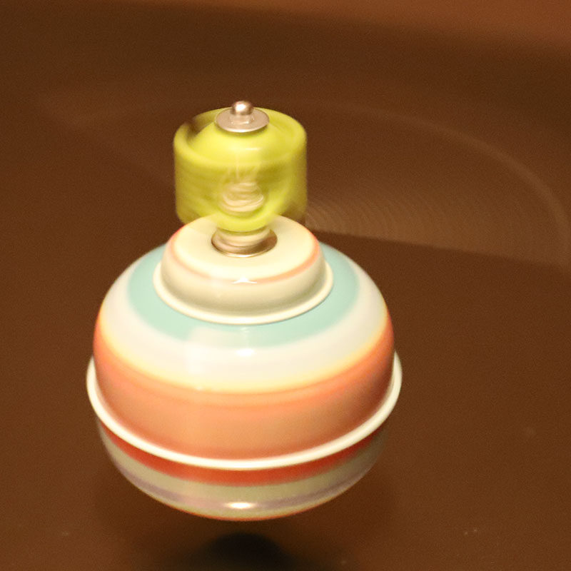 mideer弥鹿儿童益智早教铁皮拉线陀螺幼儿户外运动陀螺