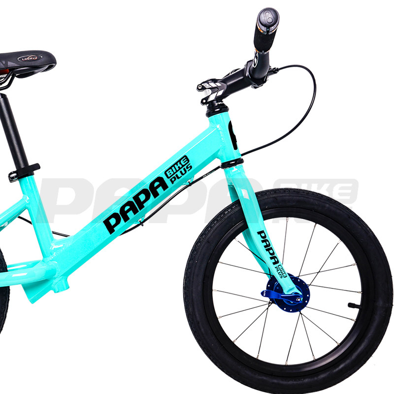 平衡papabike16寸家长陪练滑步成人教练车碟公路童车配件