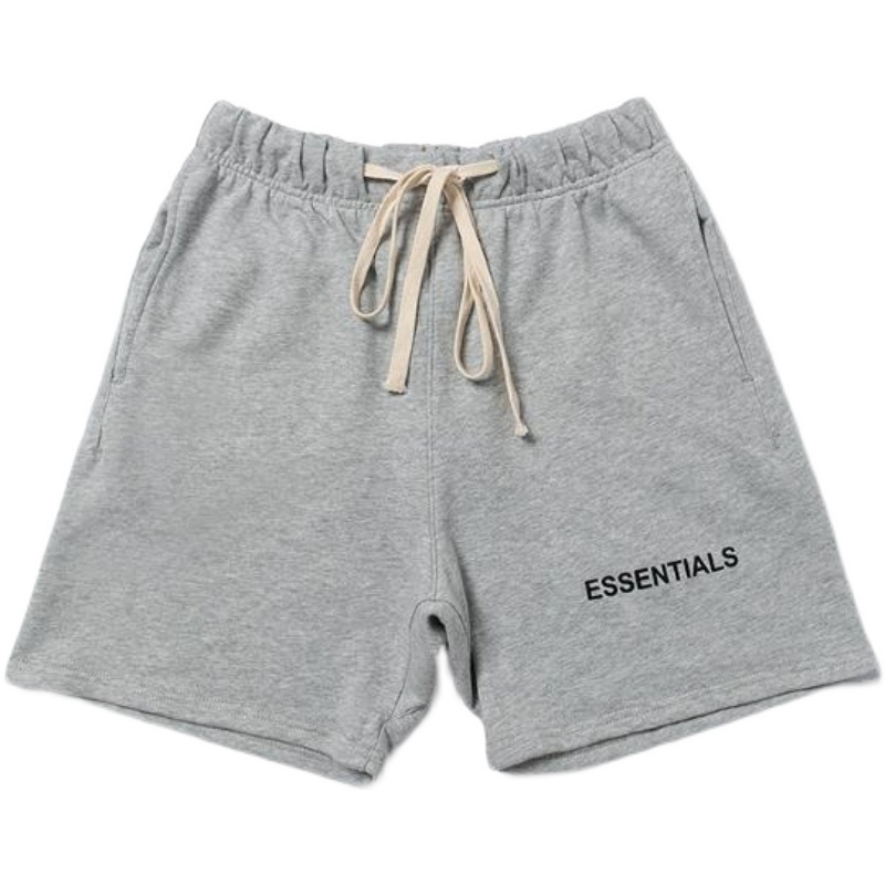 essentials短裤真假对比,essentials裤子真假对比 fearofgod复线essentials反光字母印花fog男女休闲裤