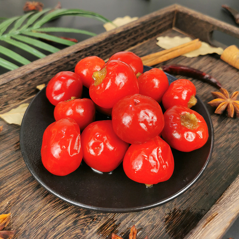 四川圆泡20斤红泡椒红圆辣椒泡菜新鲜商用灯笼腌制