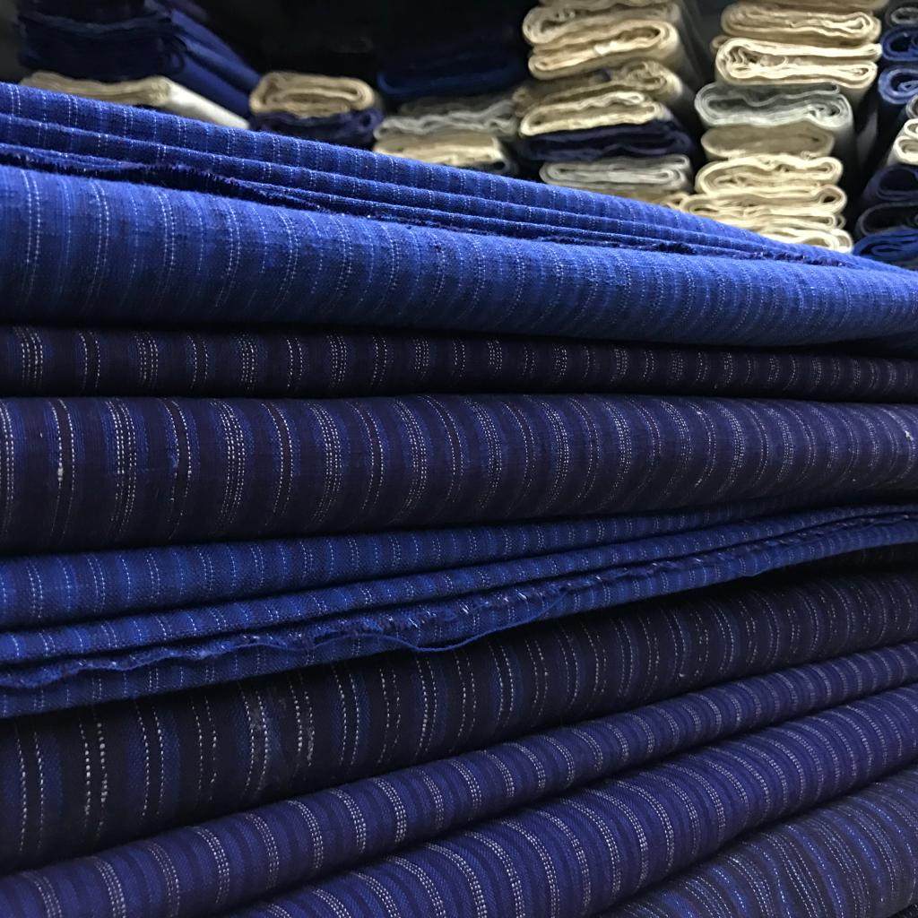 tk50号库江南老粗土布深色条纹茶席抱枕床品海绵垫