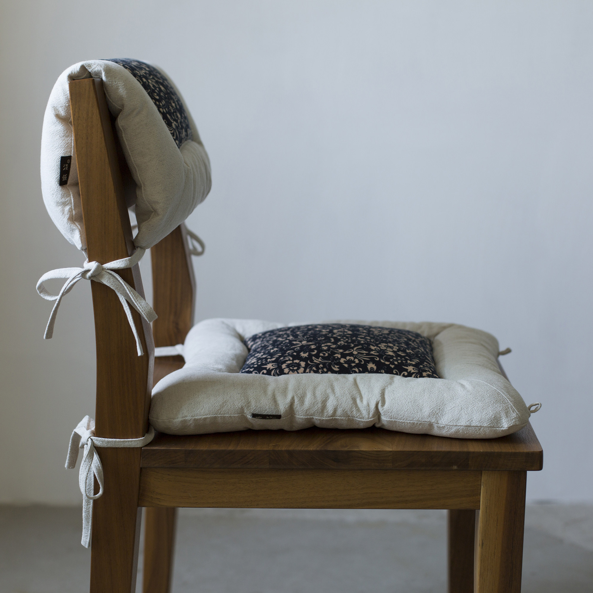 心花棉麻拼布坐垫靠背田园复古小清新地垫榻榻米椅垫