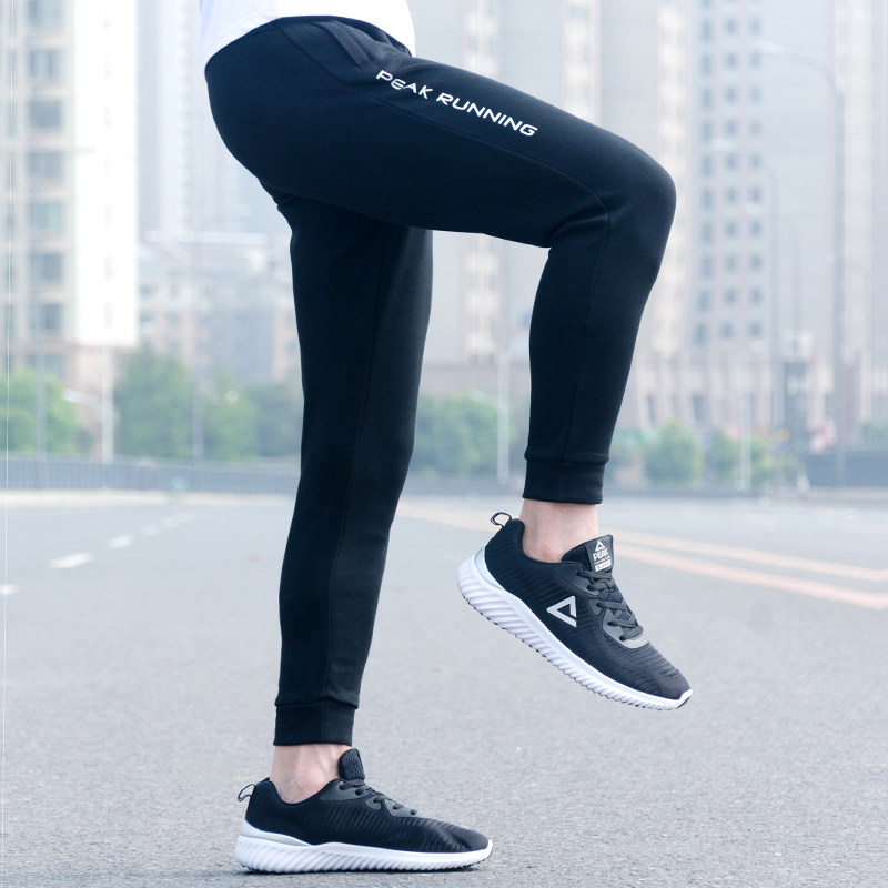 运动匹克裤卫秋冬保暖加绒收口小脚运动长裤