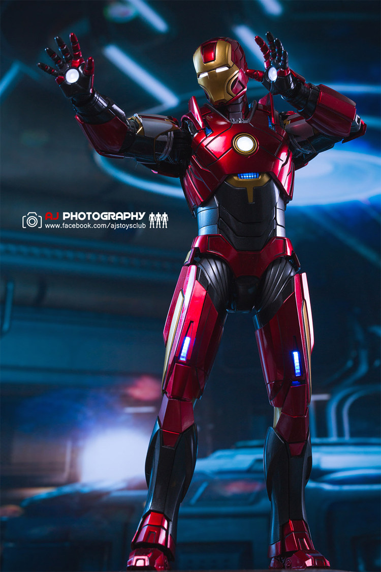 kingartska钢铁侠合金模型mk16夜店兵人手办金属兵人专区