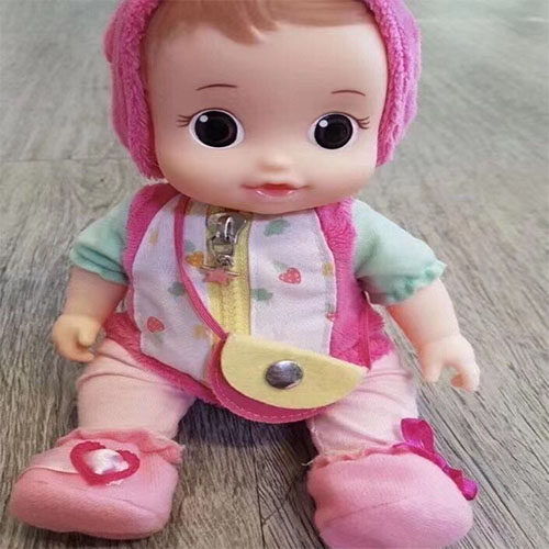 韩国小豆子洋娃娃会说说话喂奶娃娃仿真过家家女孩过家家玩具