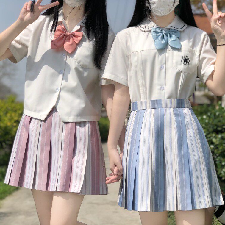 jk格裙正版瓜皮双子制服原创四萌现货朋友jk