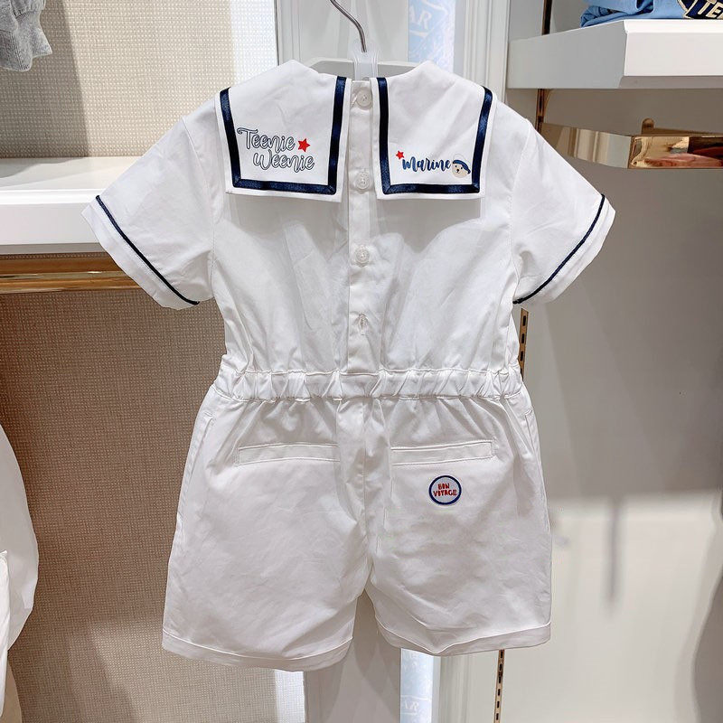 夏款tw小熊童装男童中小小童婴童海军风短袖t恤