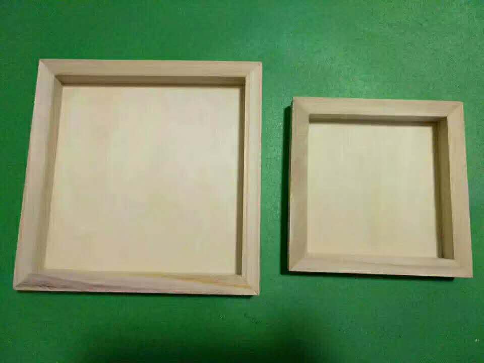 [淘宝网] 儿童手工diy木质白胚 雪花泥深槽画框 粘土实木画框