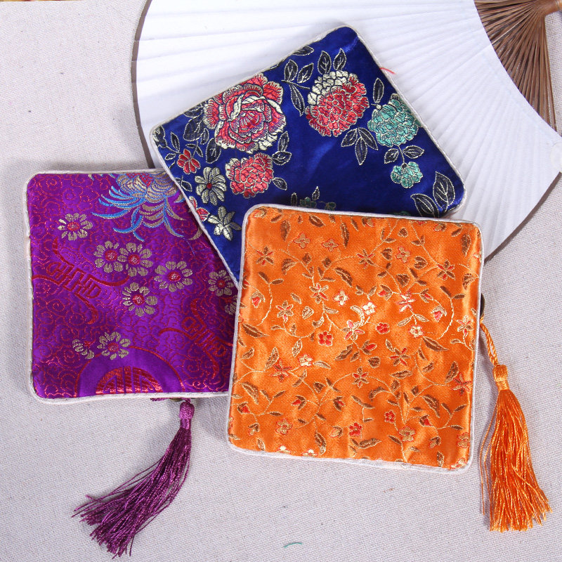 端午节绣花锦布丝绸拉链首饰中国国风香包香囊香包