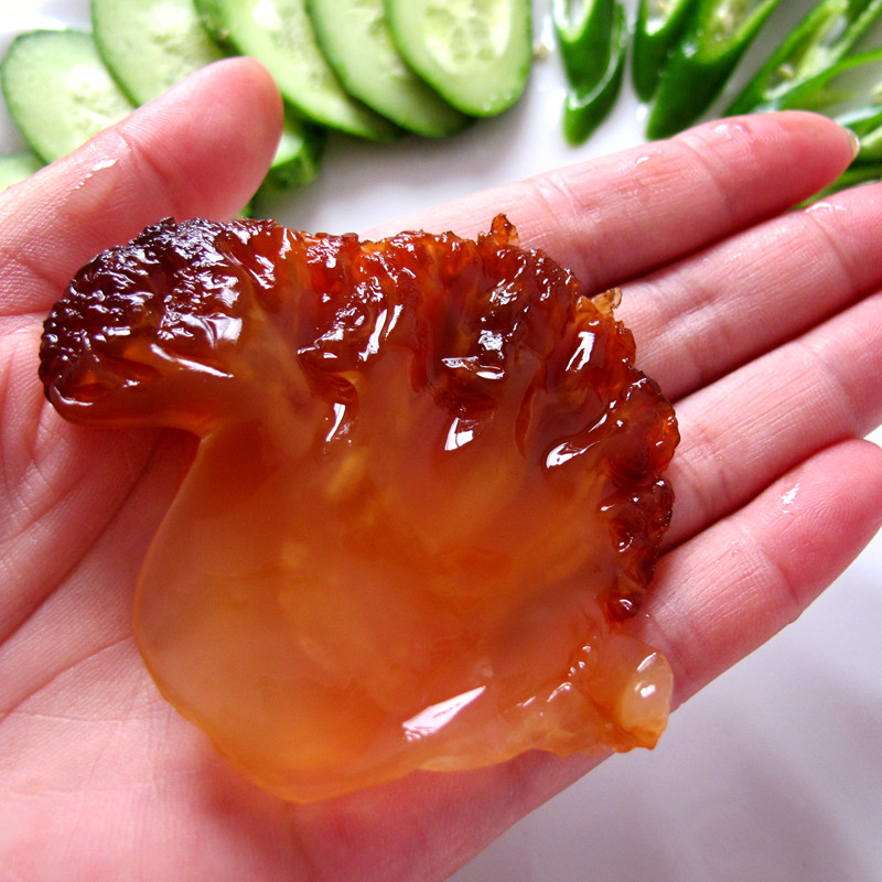 海蜇红头野生肉厚清脆爽口日照特产凉菜海蜇