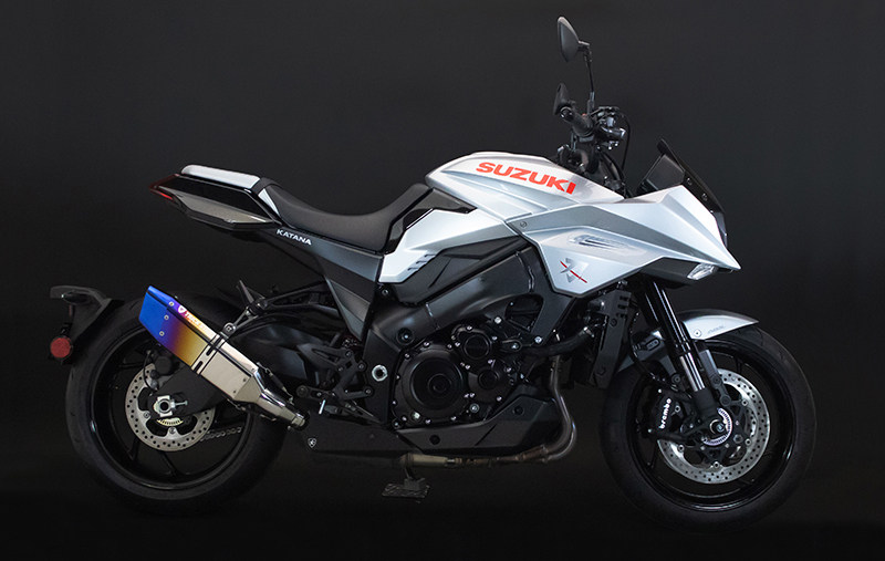 日本trickstar适用suzuki铃木katana中尾段排气管梦幻摩托车排气管