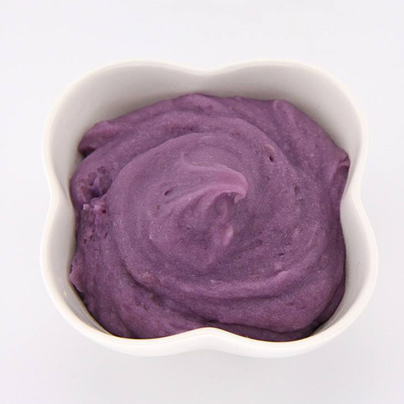 冷冻紫薯泥奶茶用无蔗糖无油馅烘焙面包紫薯南瓜蛋糕纯紫薯泥500g