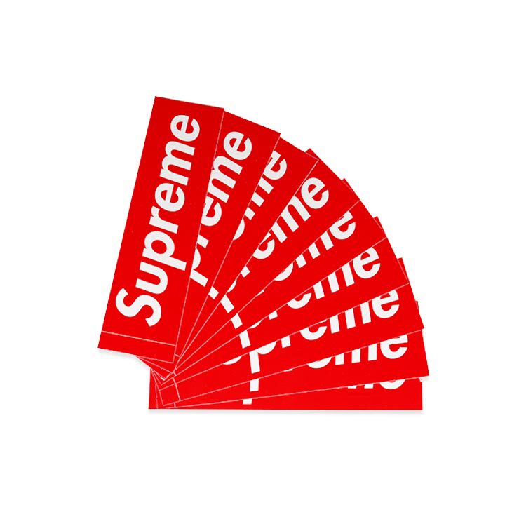 supreme美金天鹅经典boxlogo滑板品牌贴纸贴纸