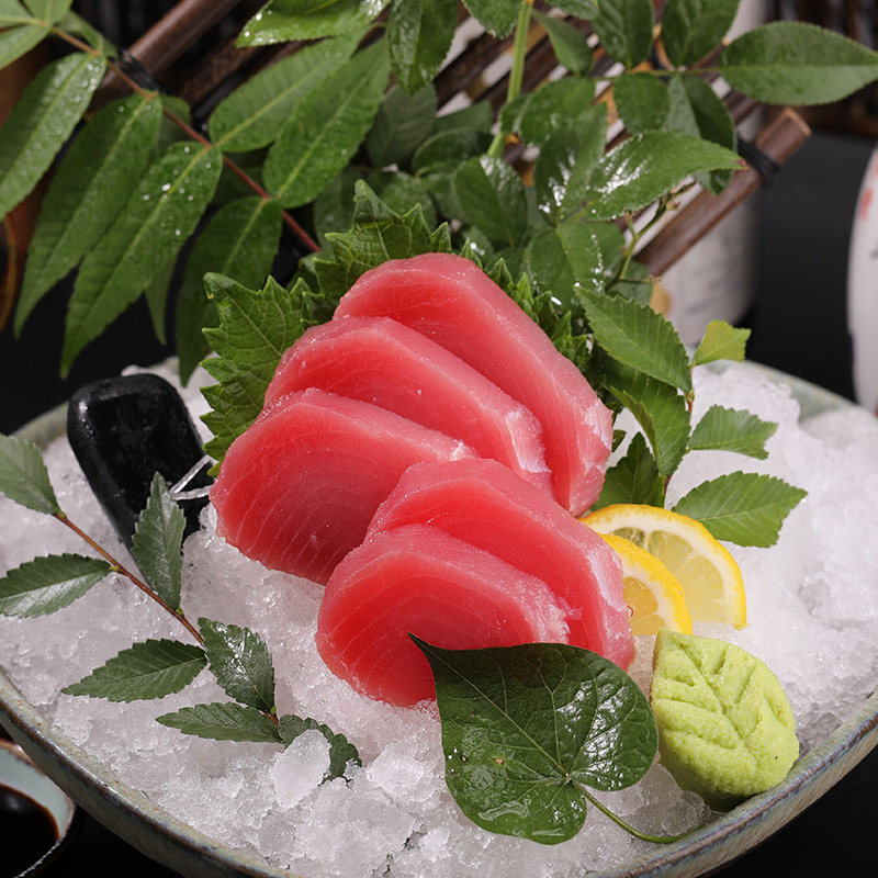 鱼片超低温红金金枪鱼生食红鱼刺身日本料理日式生吃金枪鱼