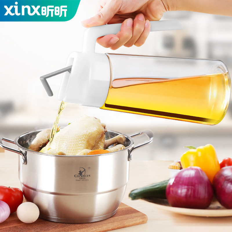 油瓶厨房玻璃油罐防漏家用食用油醋壶油壶