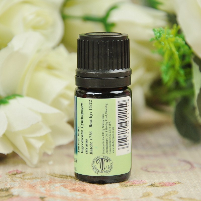 英国spshirleyprice巴拉圭柠檬草香茅精油5ml杀菌单方精油