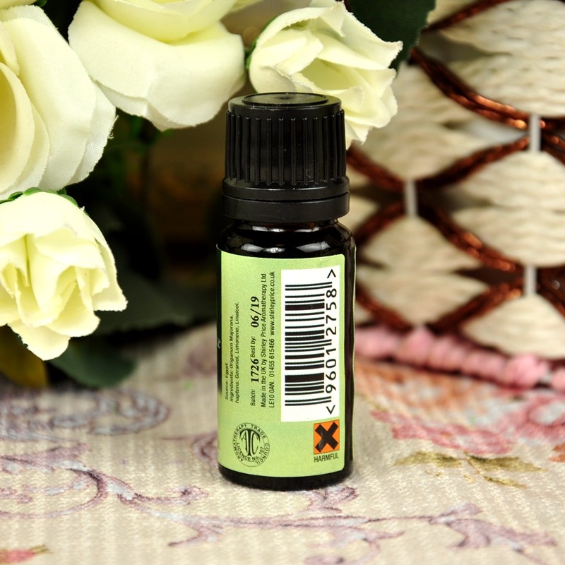 英国spshirleyprice甜马郁兰精油10ml亮肤毛孔单方精油