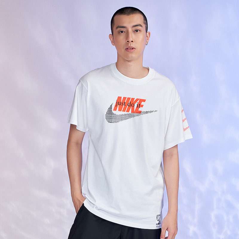 nike耐克短袖上衣运动百搭休闲圆领简约logo运动t恤