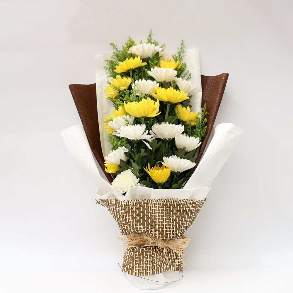 菊花花束扫墓祭奠白事追悼鲜花速递同城南京上海鲜花速递同城