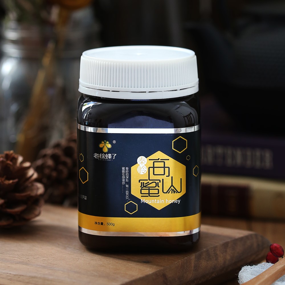 老徐蜂了秦岭野山悬崖蜂巢土蜂蜜大自然活性酶成熟药蜜500克
