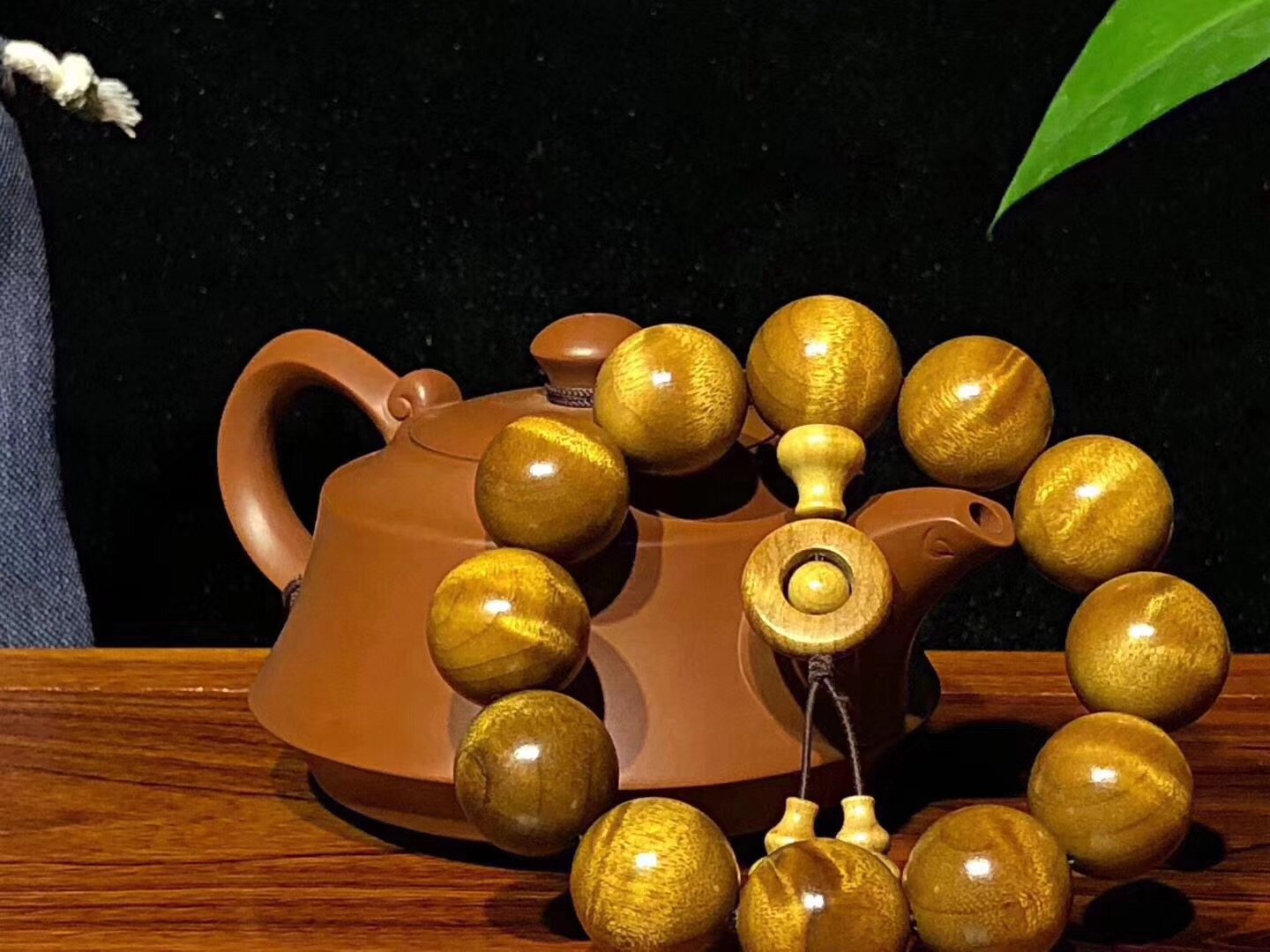 金丝楠木枯木木料小叶桢楠手串老料木乌木手串佛珠